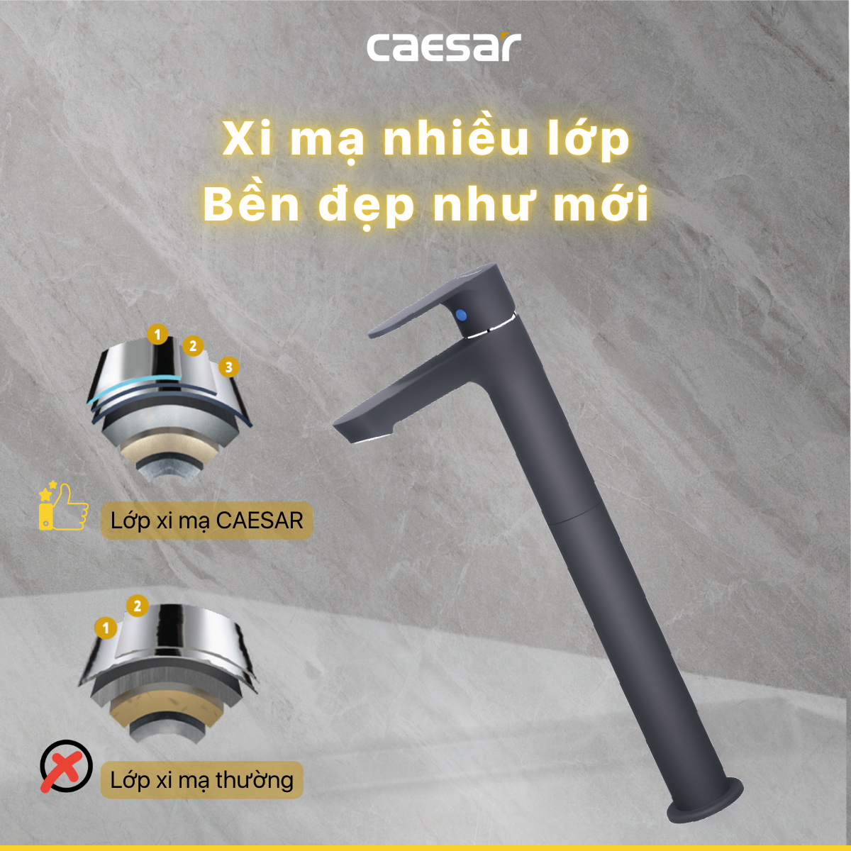 Vòi cao Lavabo Lạnh - B061CBU - Ảnh 7