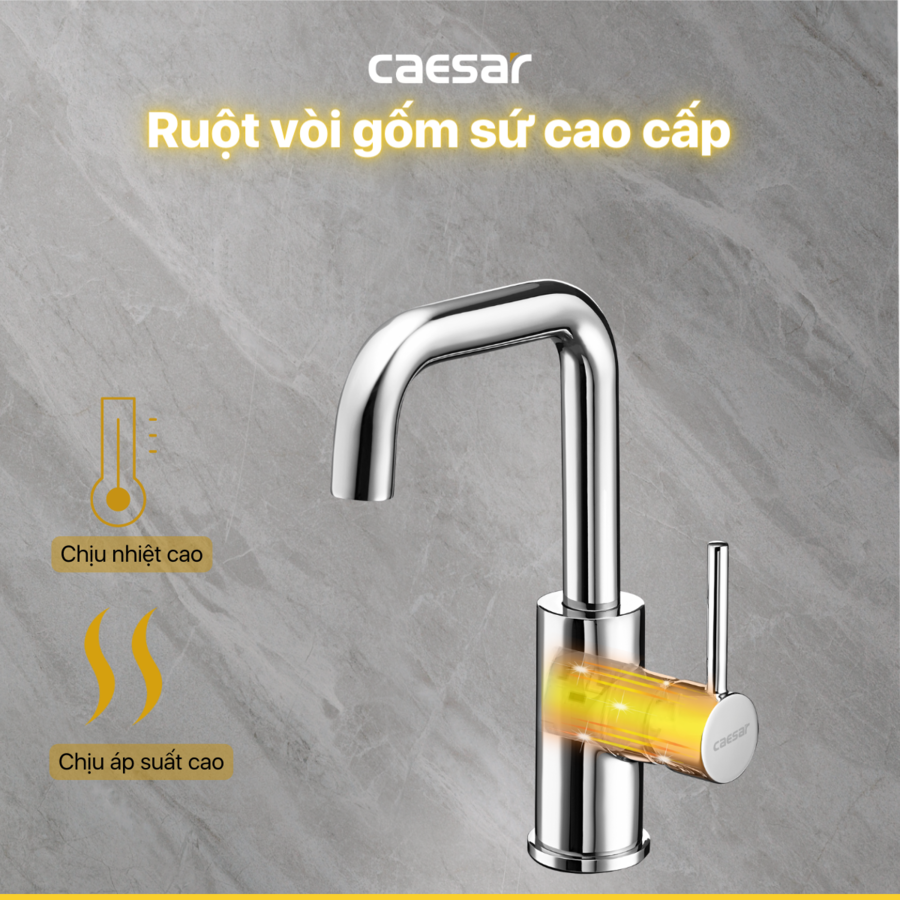 Vòi lavabo nóng lạnh B520CU - Ảnh 8