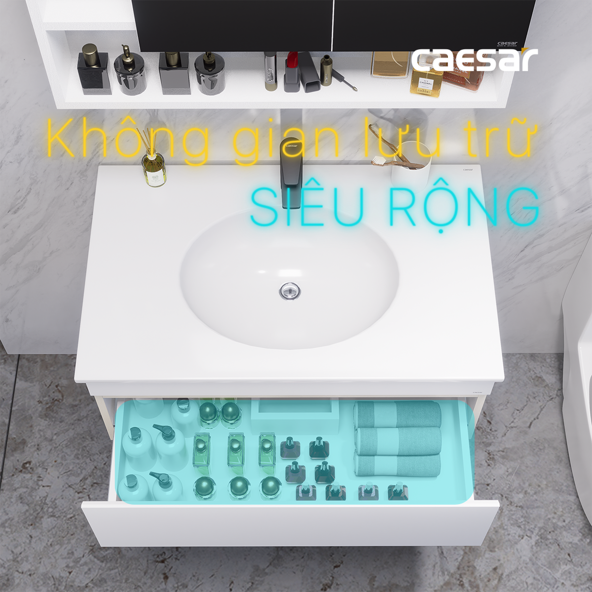 Lavabo + Tủ Treo - LF5026 + EH05026DDV - Ảnh 9