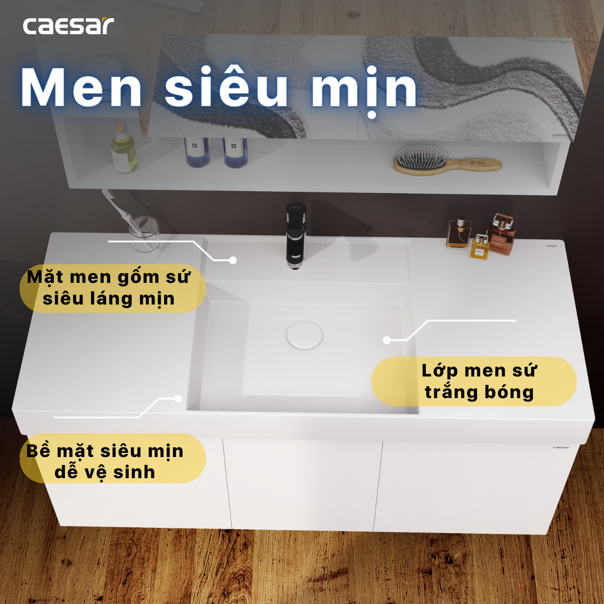 Lavabo treo tường / Lavabo đặt trên bàn - LF5386 - Ảnh 9
