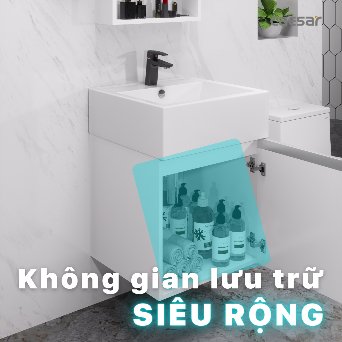 Lavabo + Tủ Treo - LF5236 + EH05236AV - Ảnh 12