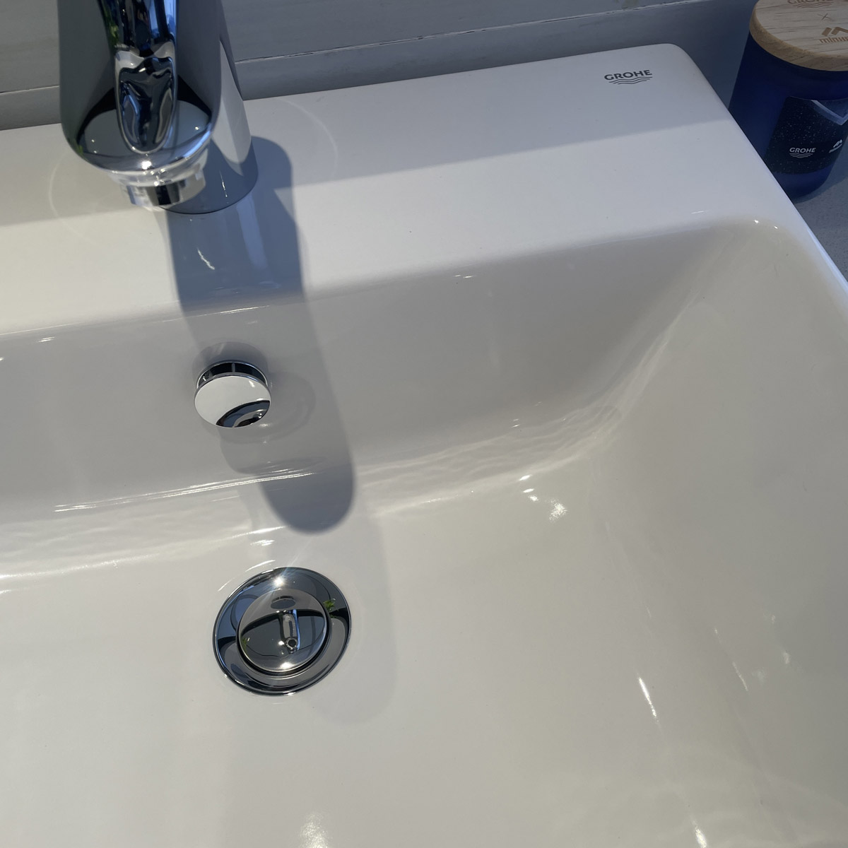 Chậu rửa lavabo bán âm bàn Eurocube GROHE 124581 - Ảnh 8