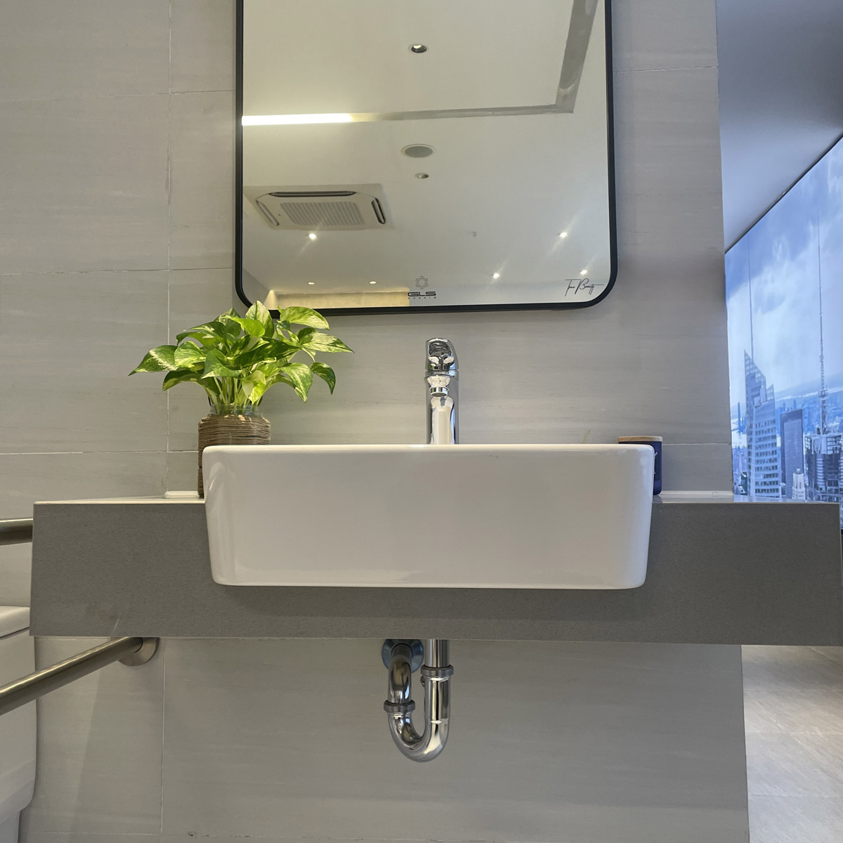 Chậu rửa lavabo bán âm bàn Eurocube GROHE 124581 - Ảnh 10