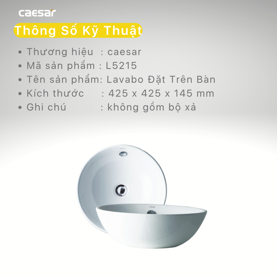 Lavabo Đặt Trên Bàn - L5215 - Ảnh 13