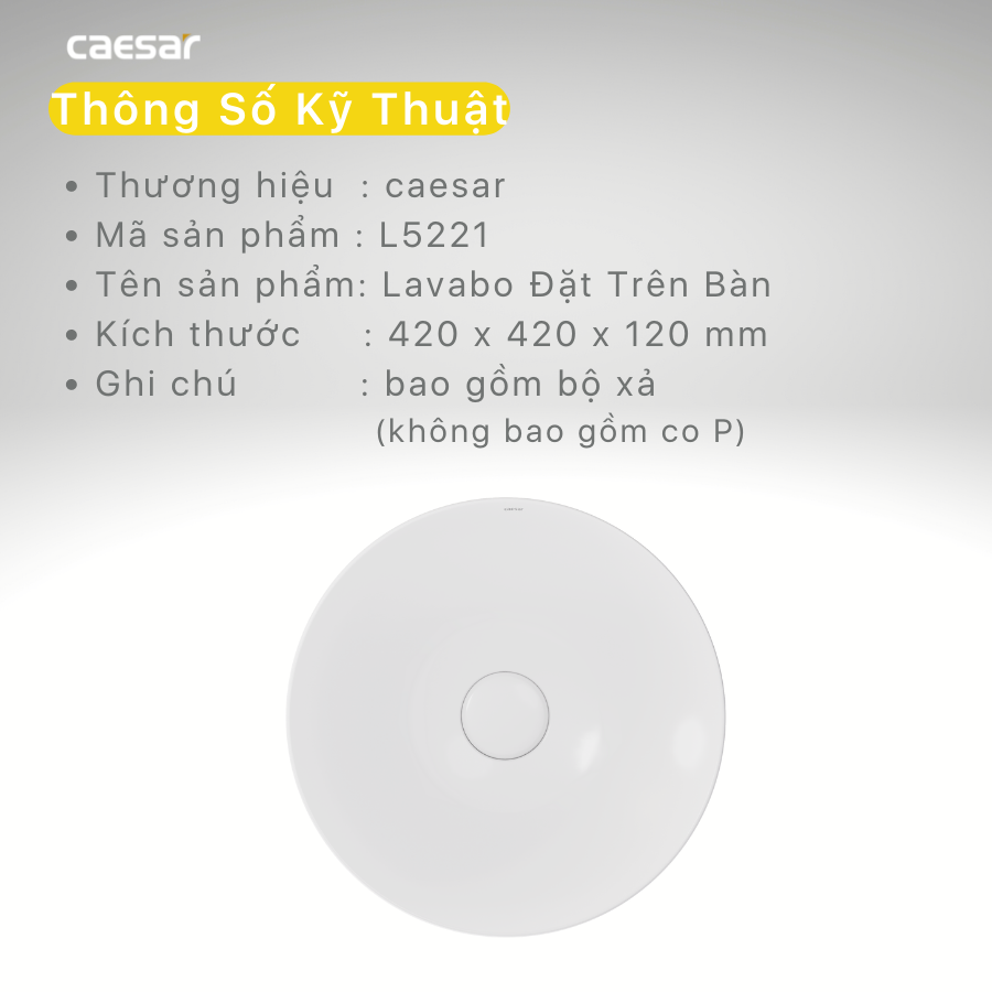 Lavabo Đặt Trên Bàn L5221 - Ảnh 14