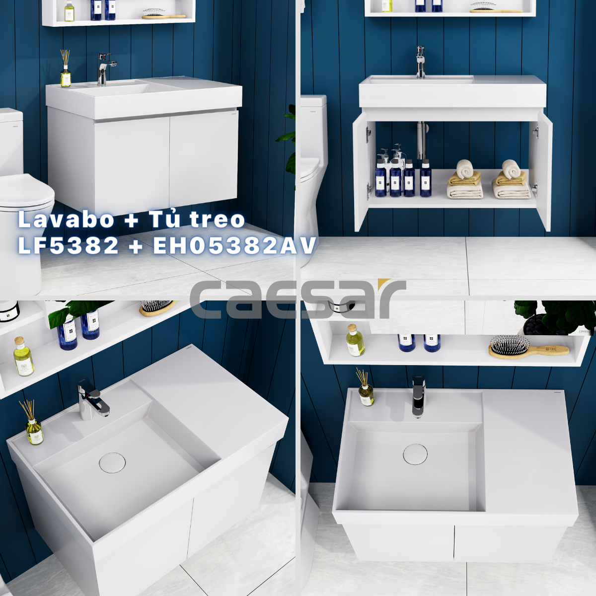 Lavabo + Tủ treo - LF5382 + EH05382AV - Ảnh 14