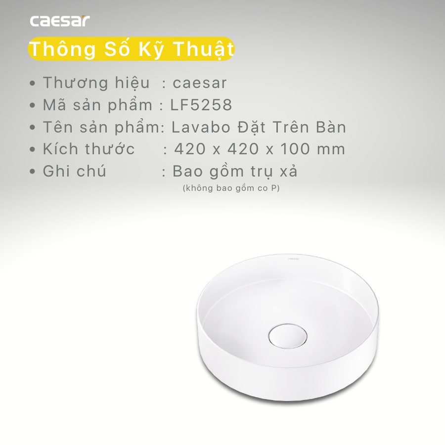 Lavabô Đặt Trên Bàn - LF5258 - Ảnh 14