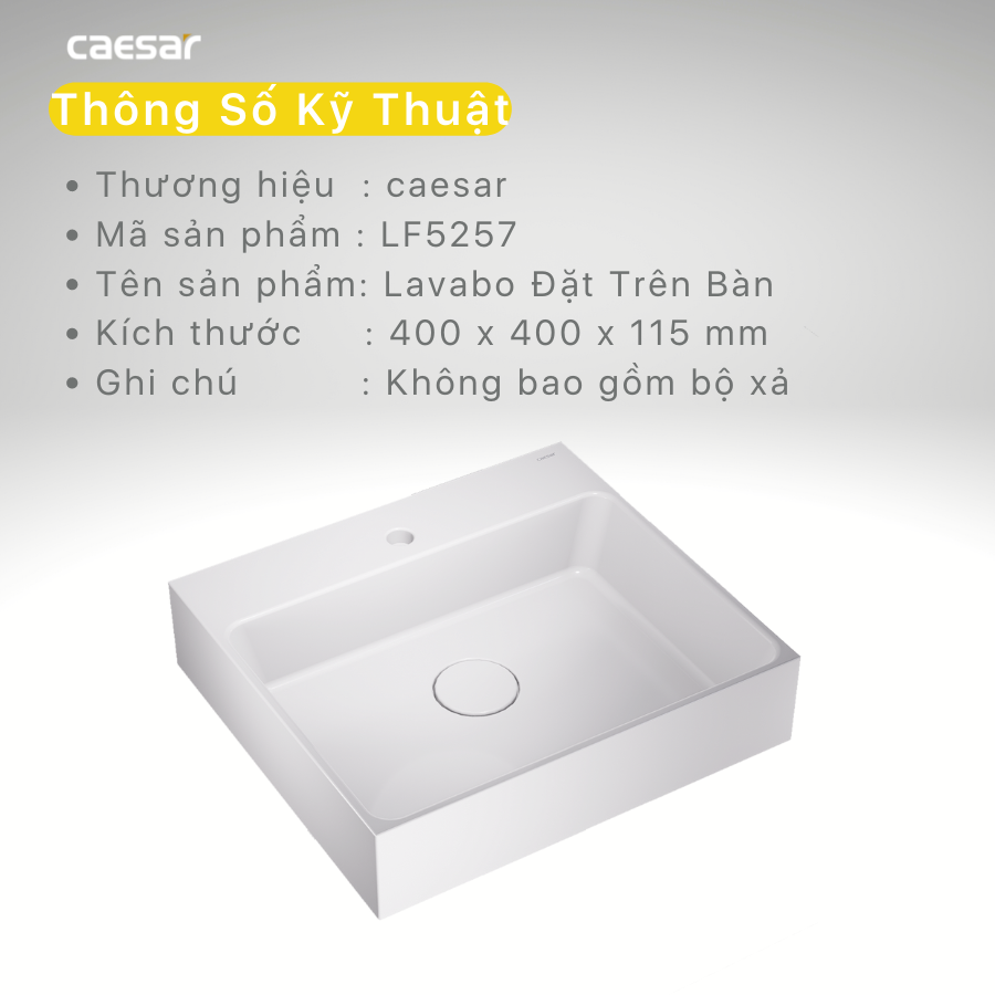 Lavabo Đặt Trên Bàn - LF5257 - Ảnh 14