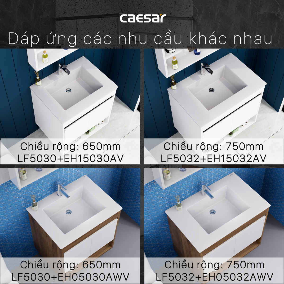 Lavabo + Tủ treo - LF5030 + EH15030AV - Ảnh 10