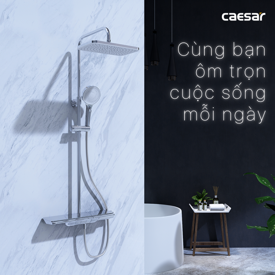 Bộ Vòi Sen Đứng Nóng Lạnh - S658C - Ảnh 9