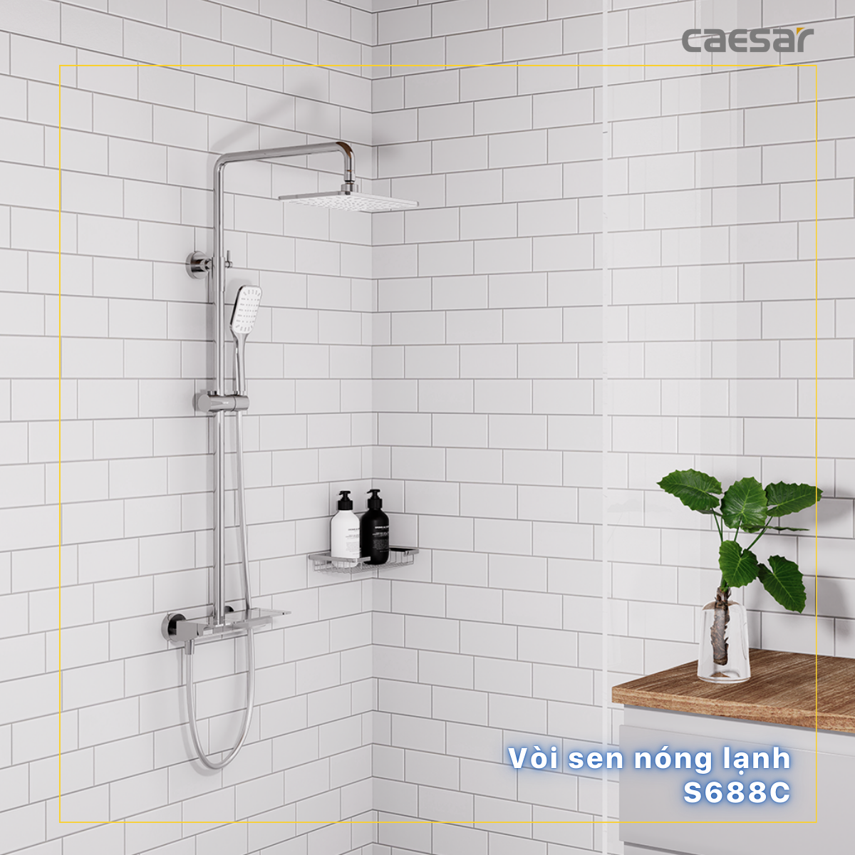 Vòi Sen Gạt Nóng Lạnh - S688C - Ảnh 11