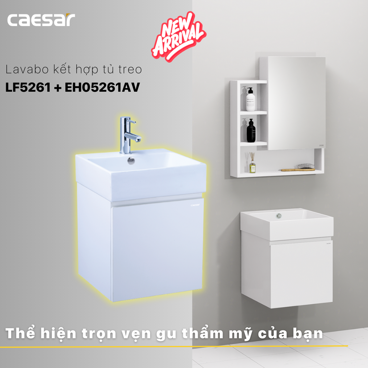 Lavabo và tủ treo LF5261- EH05261AV - Ảnh 16