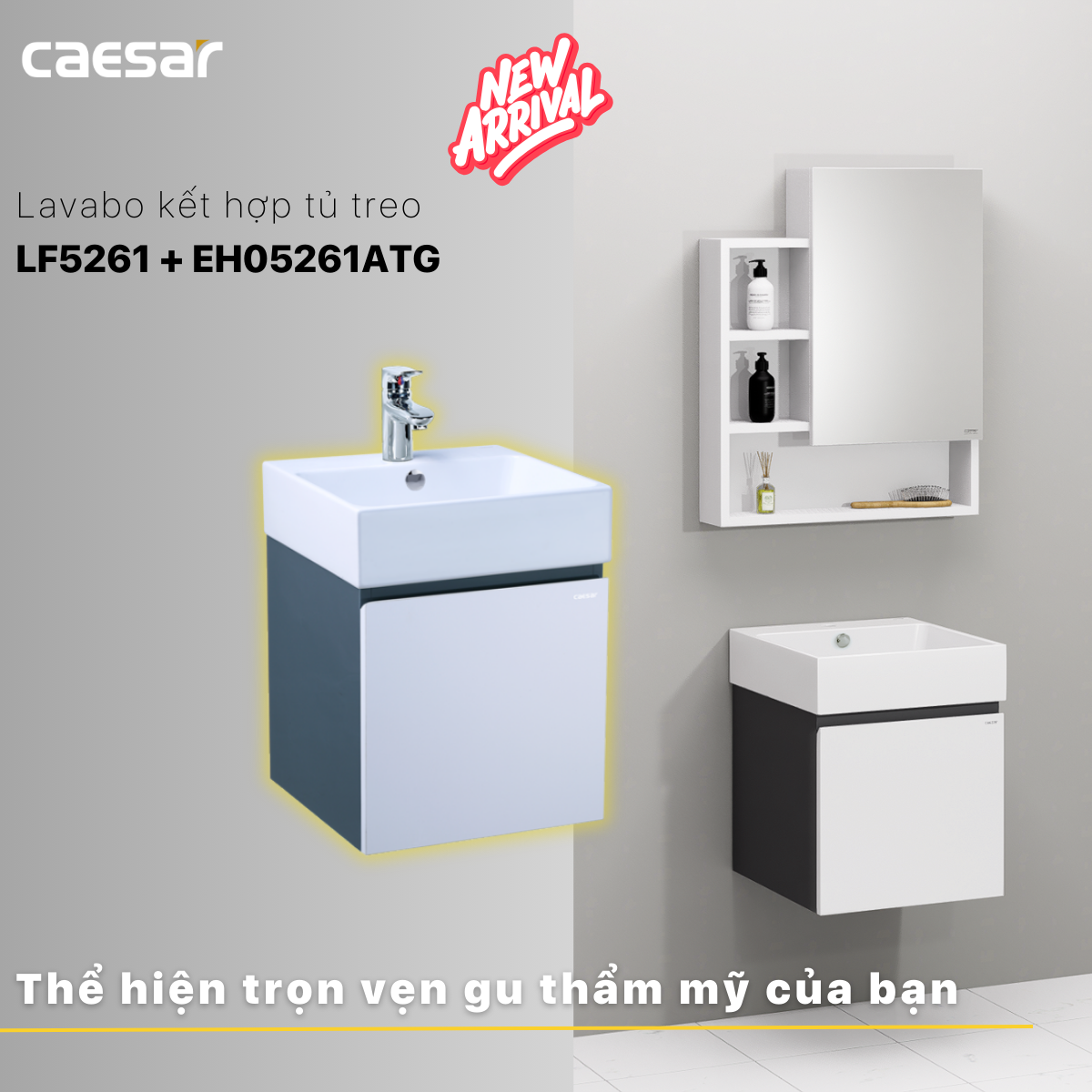 Lavabo và tủ treo LF5261 - EH05261ATGV - Ảnh 16