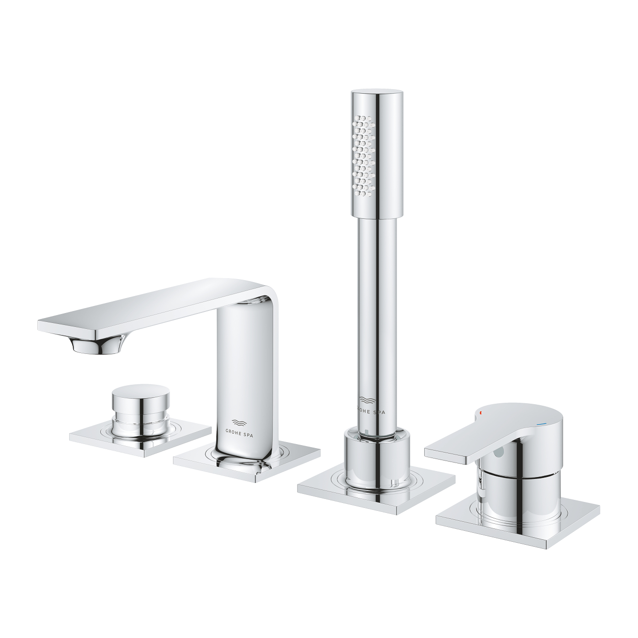 Vòi bồn tắm 4 lỗ nóng lạnh kèm tay sen Allure GROHE 19316001 - Ảnh 5
