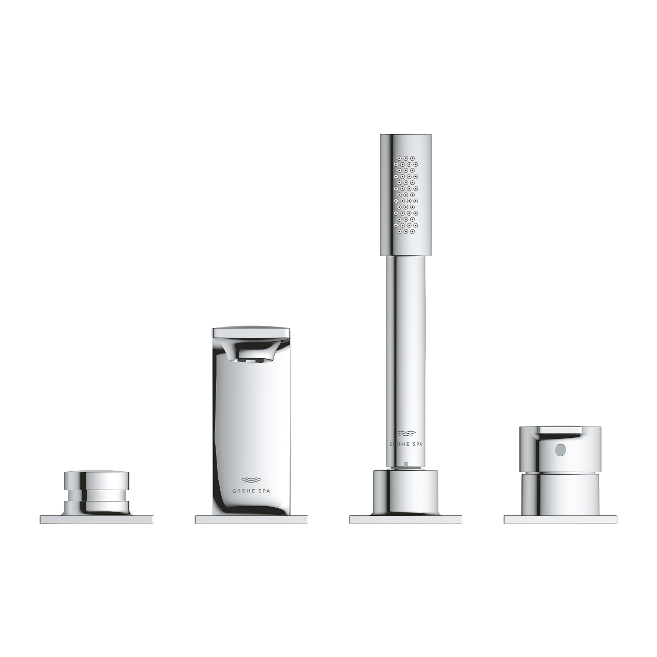 Vòi bồn tắm 4 lỗ nóng lạnh kèm tay sen Allure GROHE 19316001 - Ảnh 6