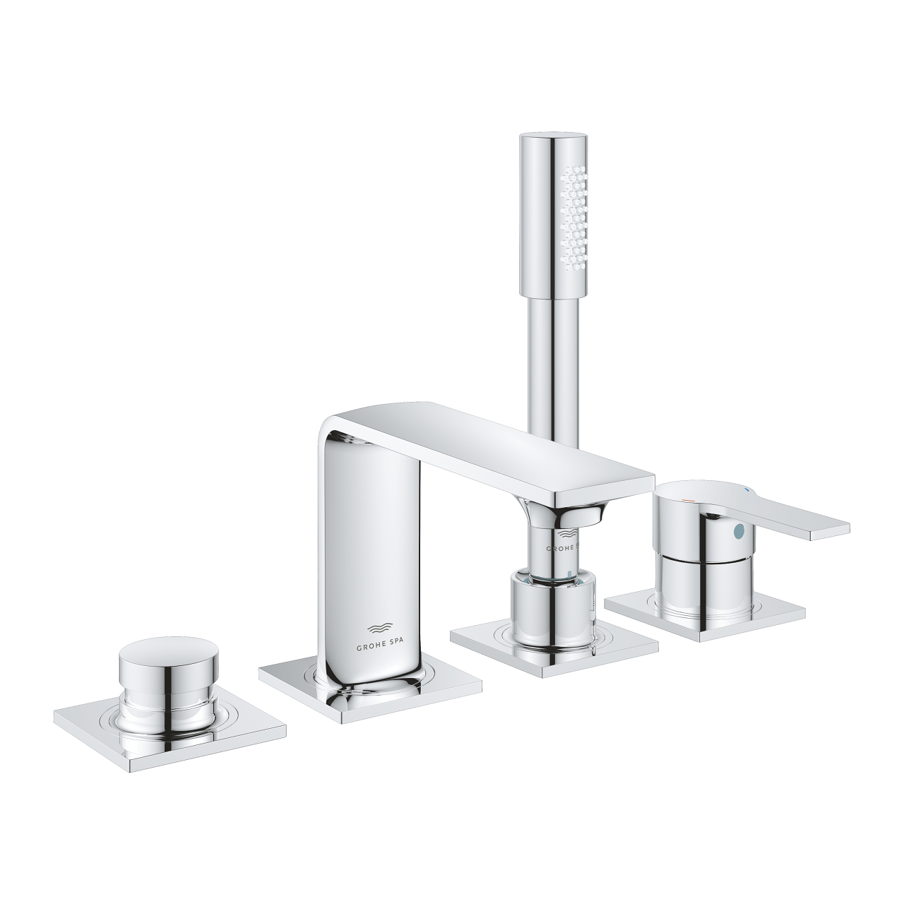Vòi bồn tắm 4 lỗ nóng lạnh kèm tay sen Allure GROHE 19316001 - Ảnh 4