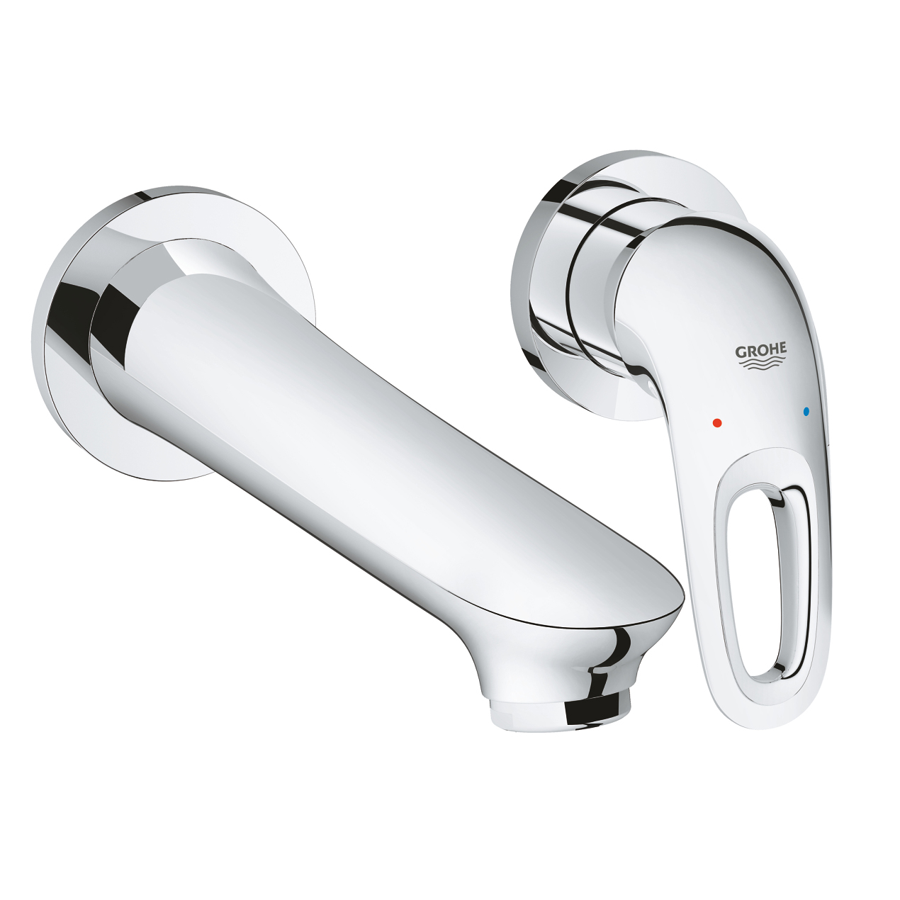 Vòi chậu gắn tường nóng lạnh 2 lỗ Eurostyle GROHE 19571003 - Ảnh 2