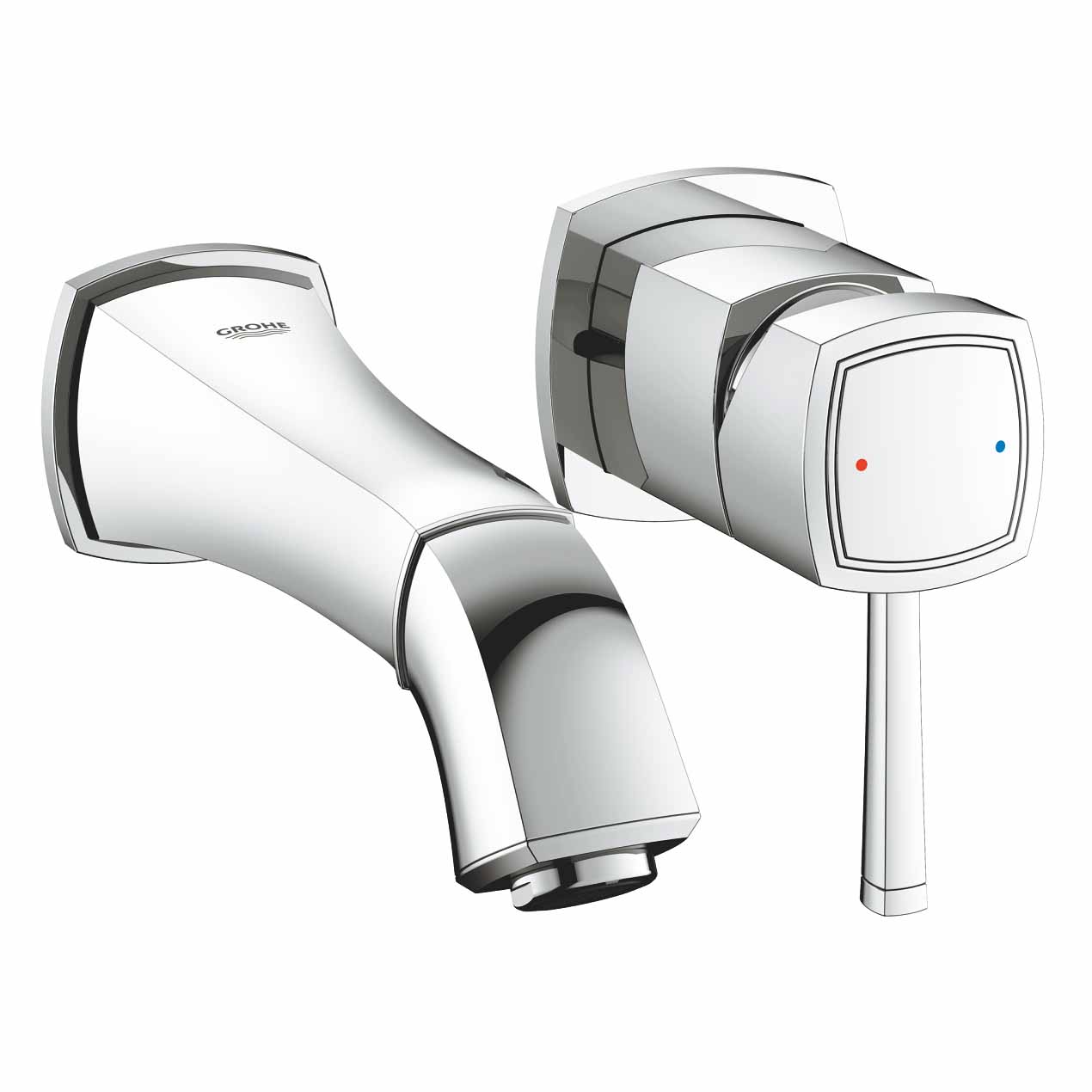Vòi chậu nóng lạnh gắn tường 2 lỗ Grandera GROHE 19929000 - Ảnh 4