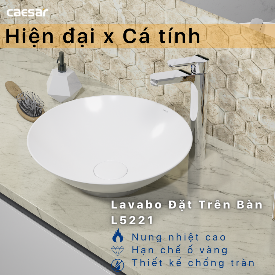 Lavabo Đặt Trên Bàn L5221 - Ảnh 2