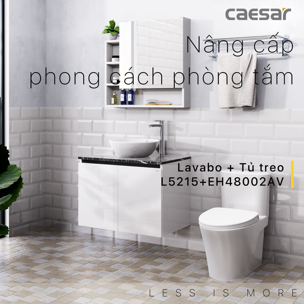 Lavabo kết hợp tủ treo L5215 - EH48002AV - Ảnh 2