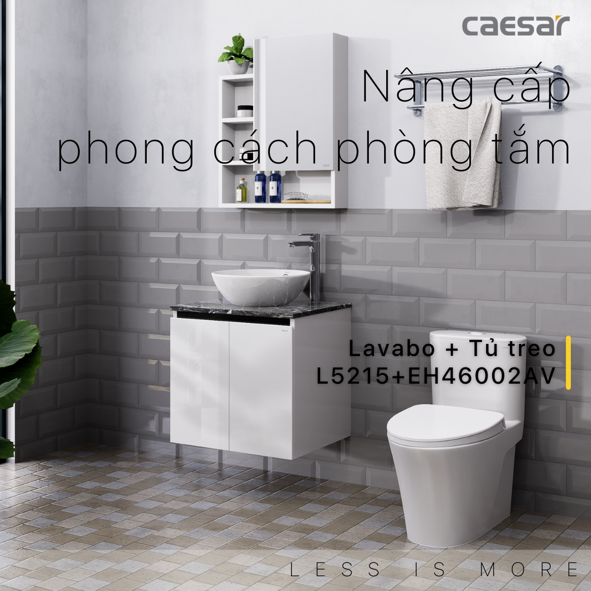 Lavabo và tủ treo L5215 - EH46002AV - Ảnh 2