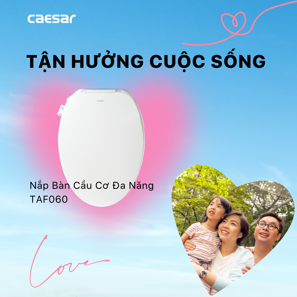 Nắp bàn cầu cơ thông minh TAF060 - Ảnh 2