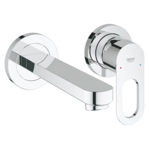 Vòi chậu gắn tường nóng lạnh 2 lỗ BauLoop GROHE 20289000
