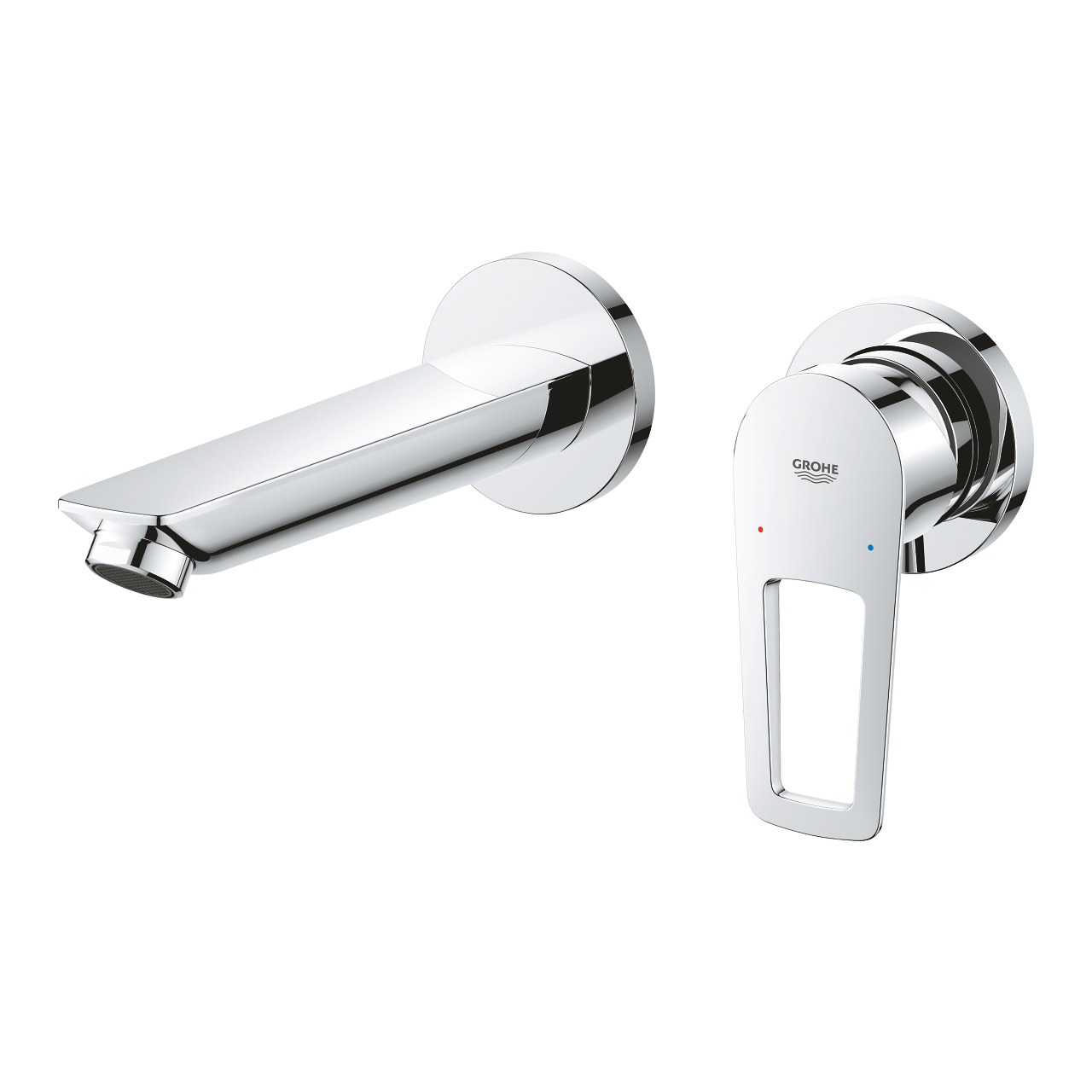 Vòi chậu gắn tường nóng lạnh 2 lỗ BauLoop GROHE 20289001 - Ảnh 5