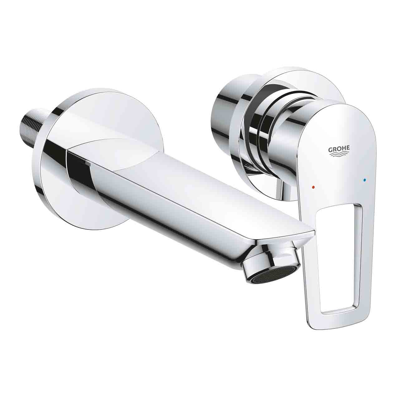 Vòi chậu gắn tường nóng lạnh 2 lỗ BauLoop GROHE 20289001 - Ảnh 7