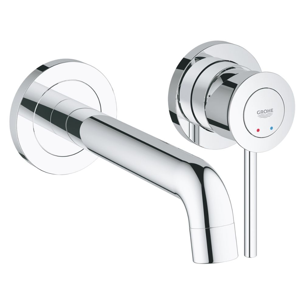 Vòi chậu gắn tường nóng lạnh 2 lỗ BauClassic GROHE 2029200C - Ảnh 2