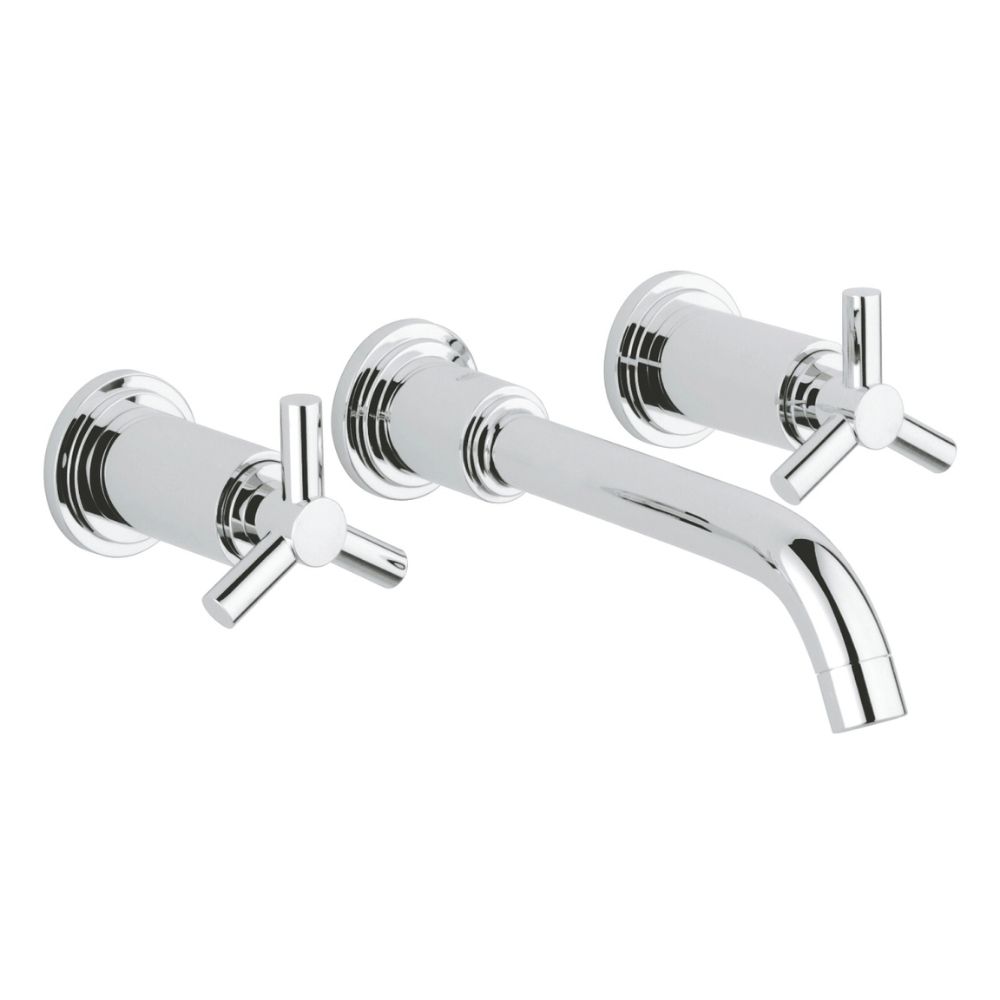 Vòi chậu gắn tường nóng lạnh 3 lỗ Atrio M-size GROHE 20387000 - Ảnh 2