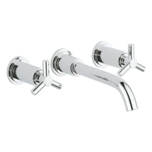 Vòi chậu gắn tường nóng lạnh 3 lỗ Atrio M-size GROHE 20387000