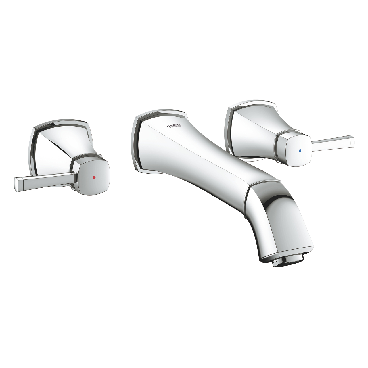 Vòi chậu nóng lạnh gắn tường 3 lỗ Grandera GROHE 20415000 - Ảnh 4