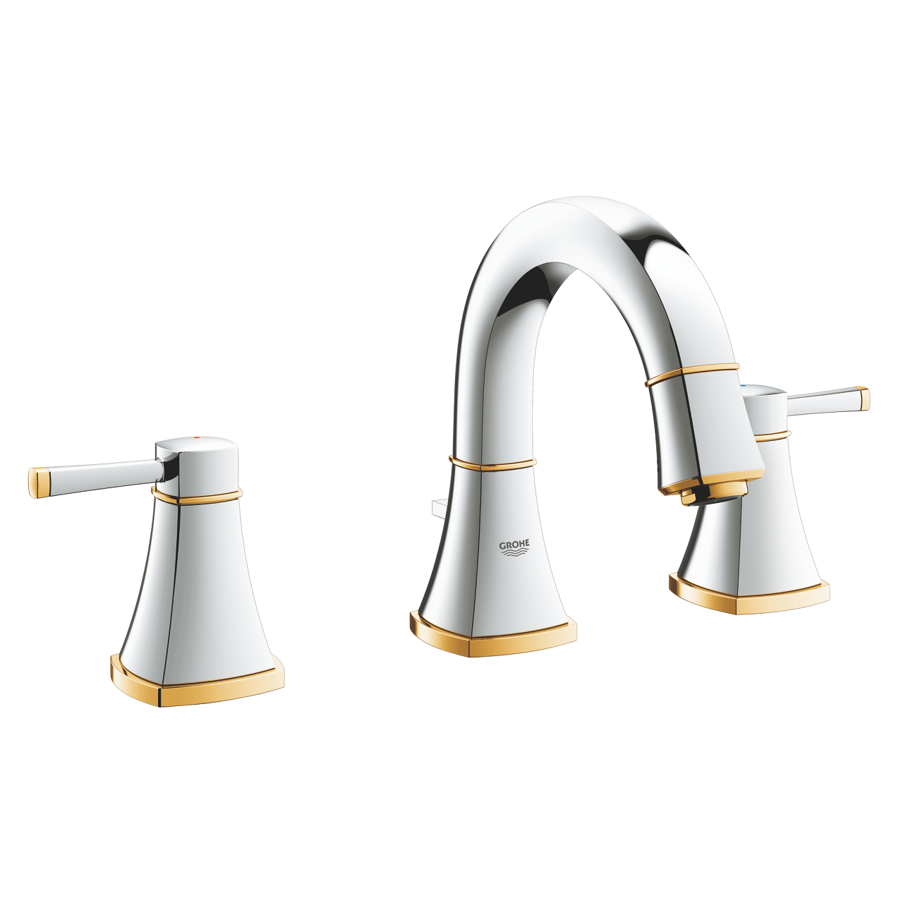 Vòi chậu nóng lạnh 3 lỗ thấp Grandera S-size GROHE 20417IG0 - Ảnh 5