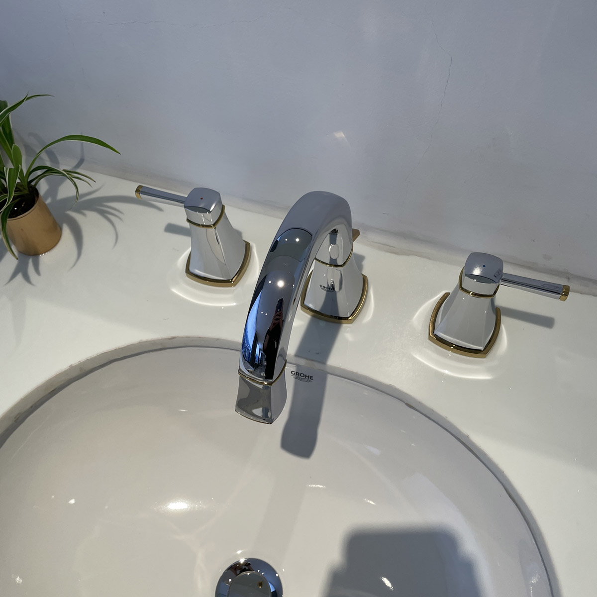 Vòi chậu nóng lạnh 3 lỗ thấp Grandera S-size GROHE 20417IG0 - Ảnh 8