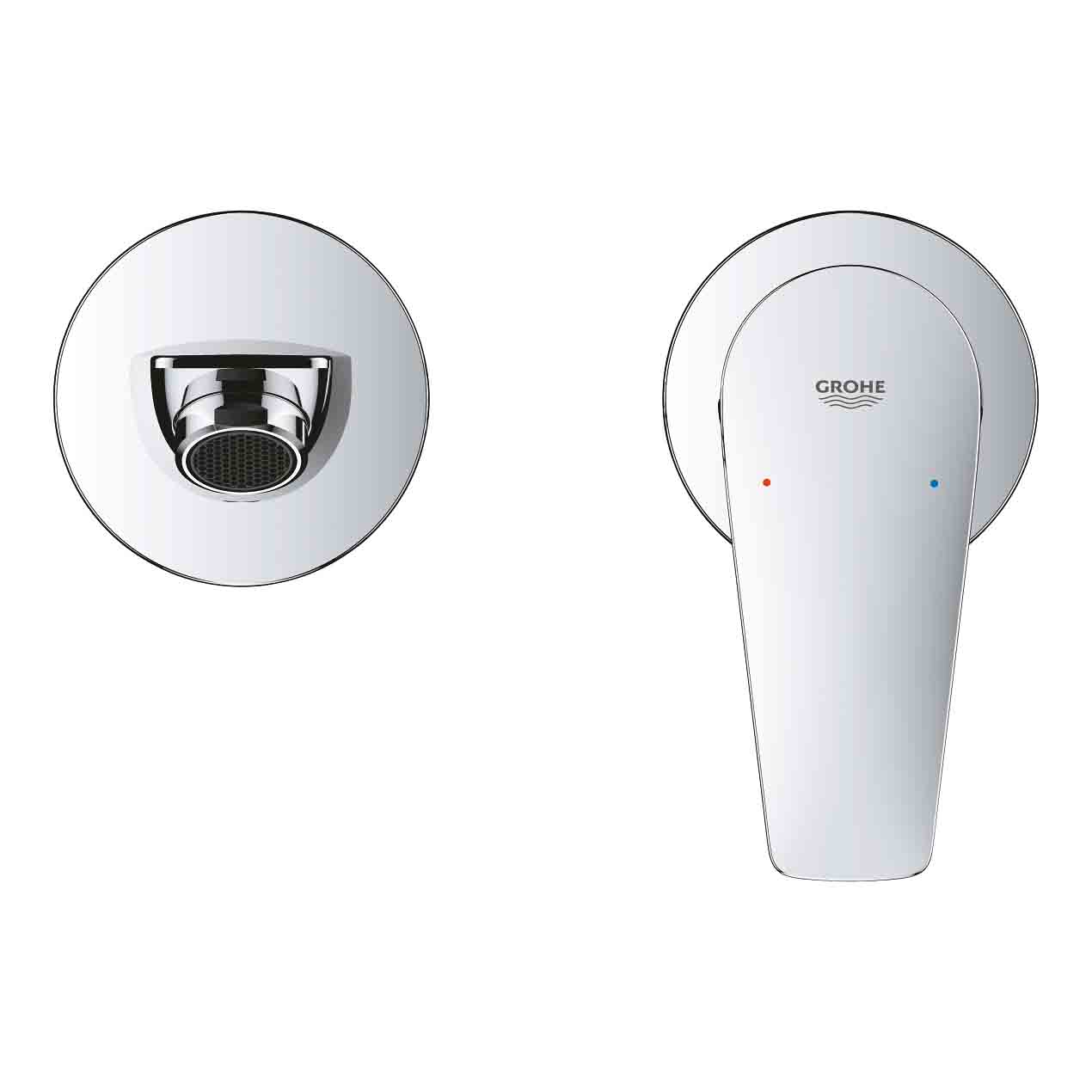 Vòi chậu gắn tường nóng lạnh 2 lỗ BauEdge GROHE 20474001 - Ảnh 6