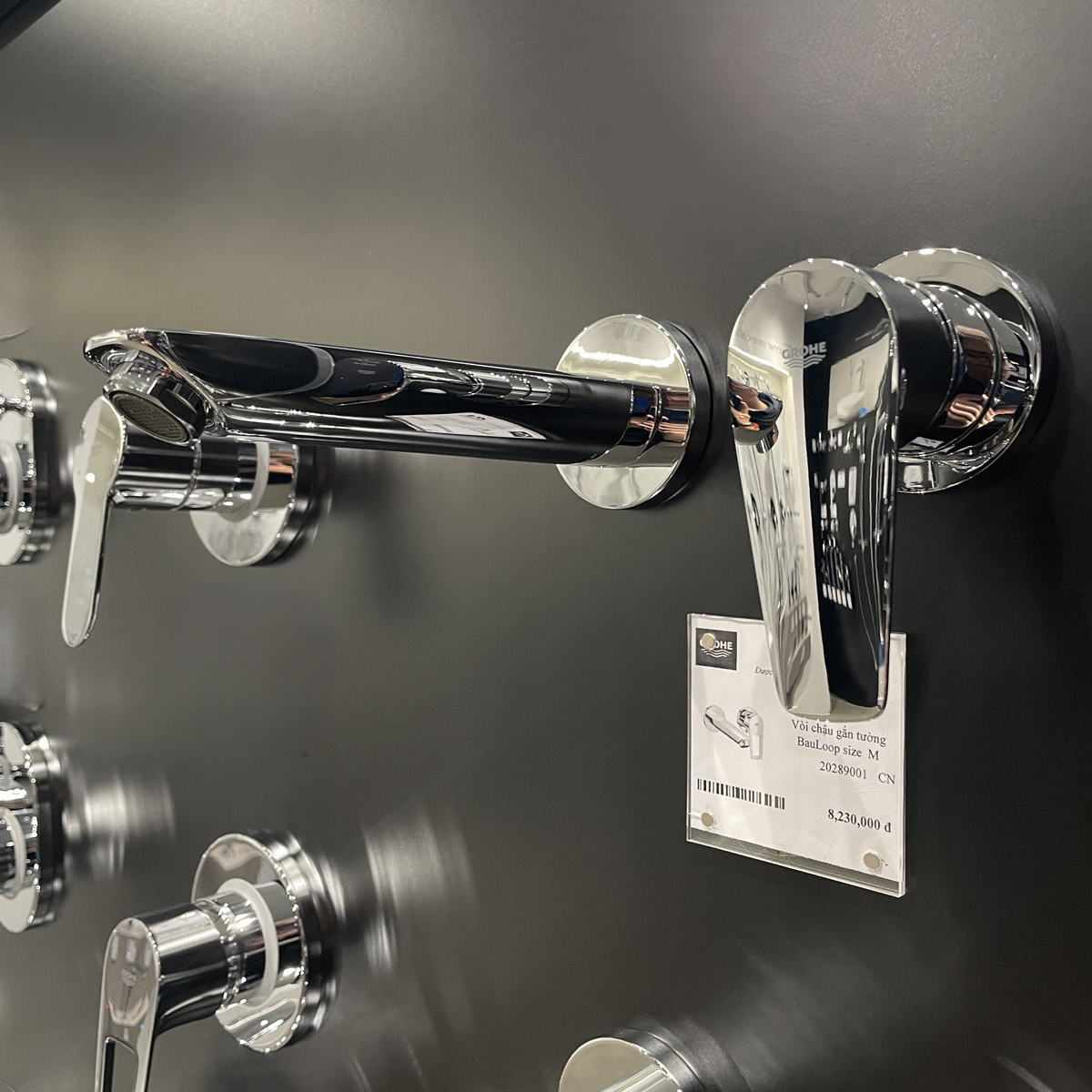 Vòi chậu gắn tường nóng lạnh 2 lỗ BauEdge GROHE 20474001 - Ảnh 9