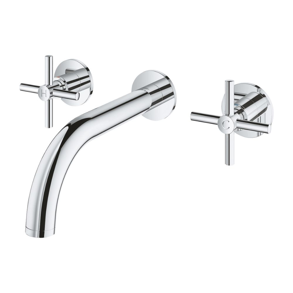 Vòi chậu gắn tường nóng lạnh 3 lỗ Atrio M-size GROHE 20661000 - Ảnh 5