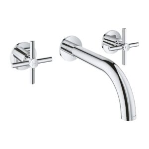 Vòi chậu gắn tường nóng lạnh 3 lỗ Atrio M-size GROHE 20661000