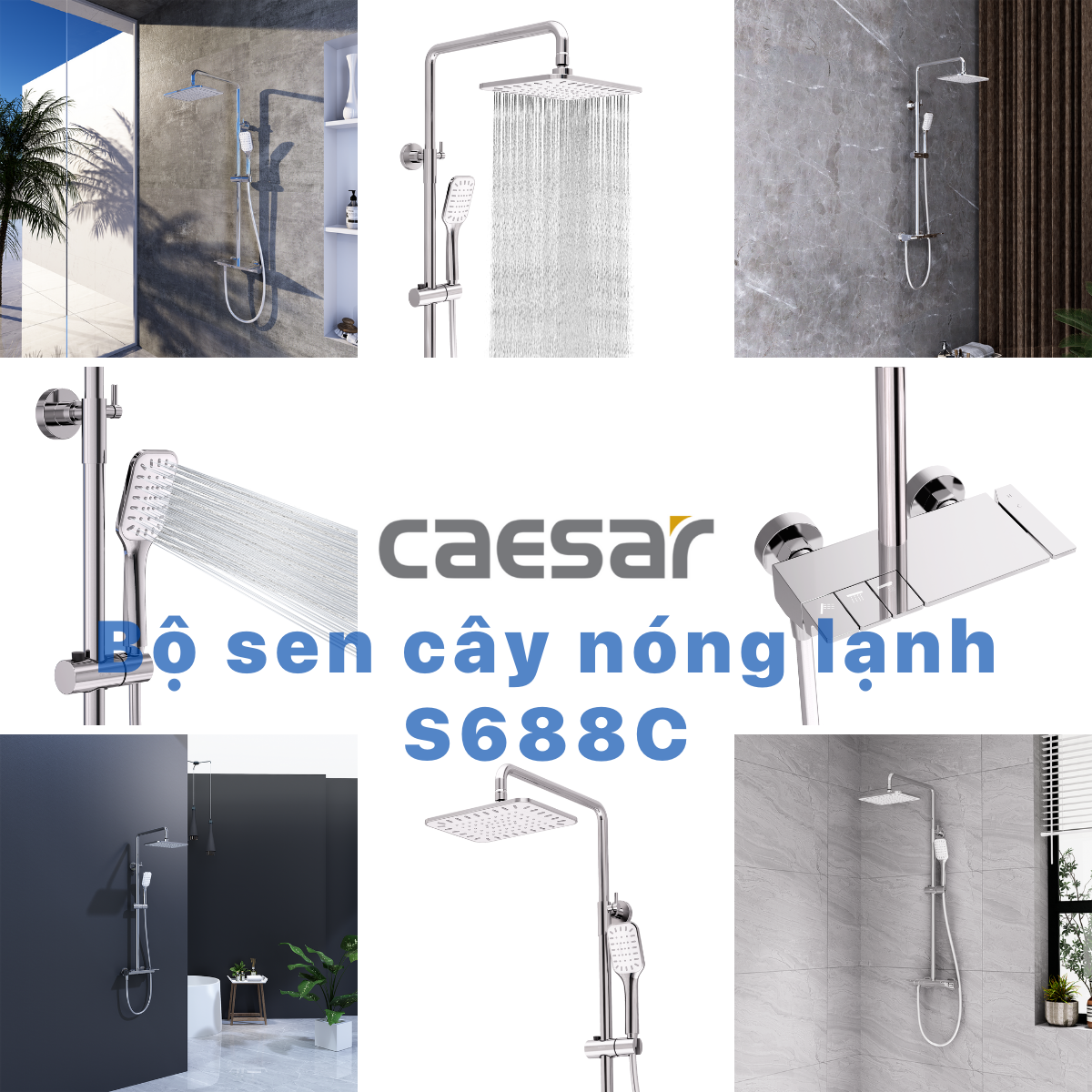 Vòi Sen Gạt Nóng Lạnh - S688C - Ảnh 17