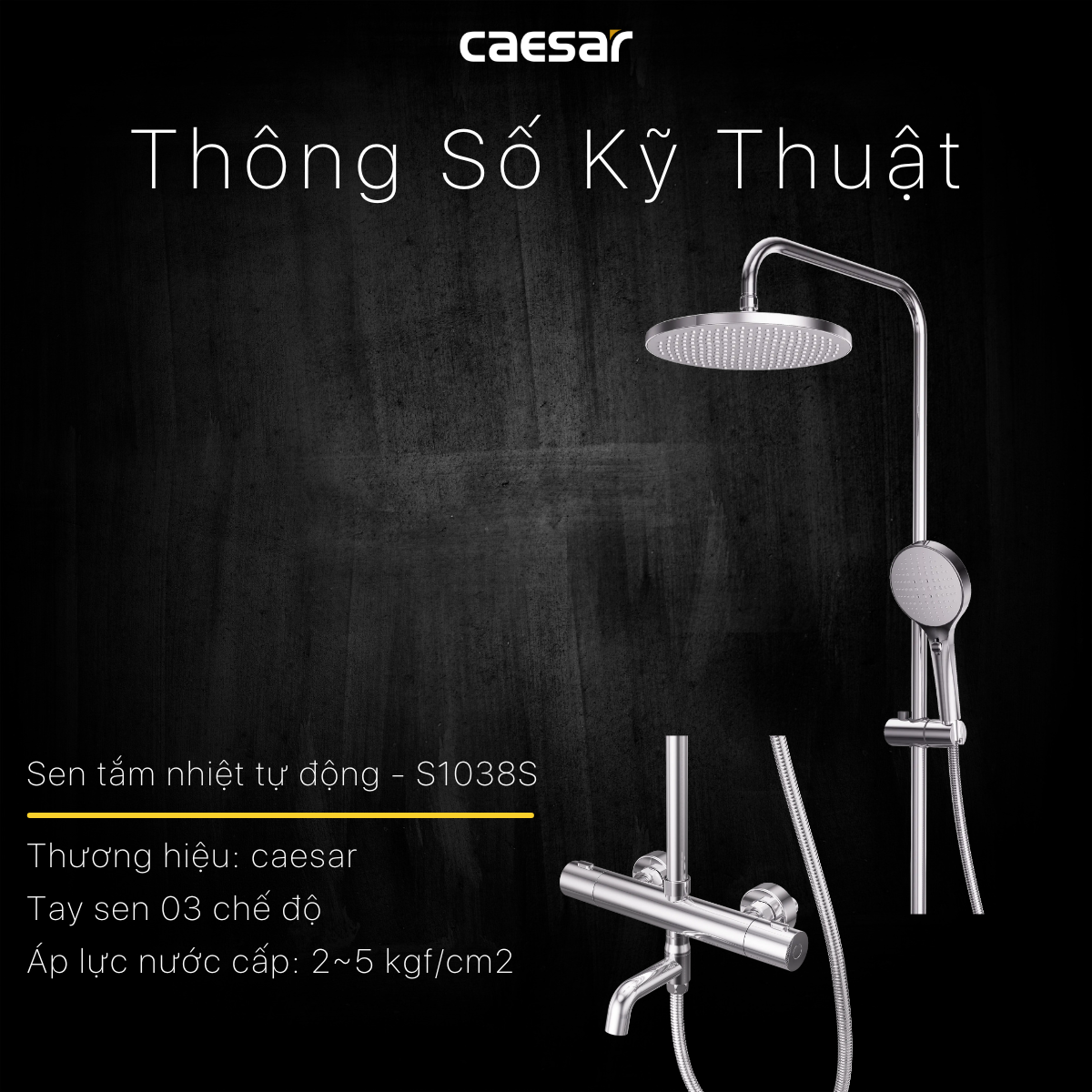 Sen tắm đứng nhiệt tự động - S1038S - Ảnh 18