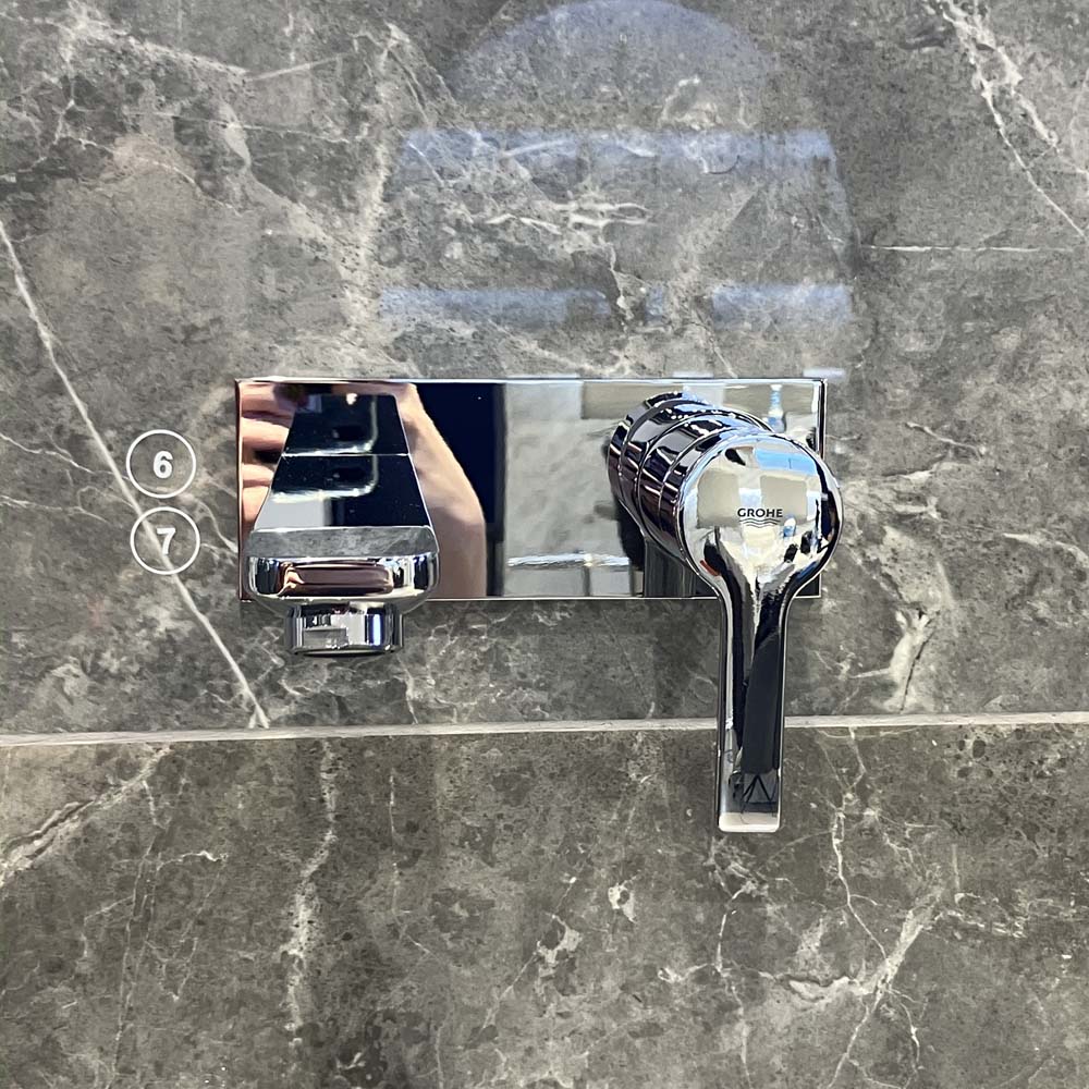 Vòi chậu nóng lạnh 2 lỗ gắn tường Lineare L-Size GROHE 23444001 - Ảnh 6