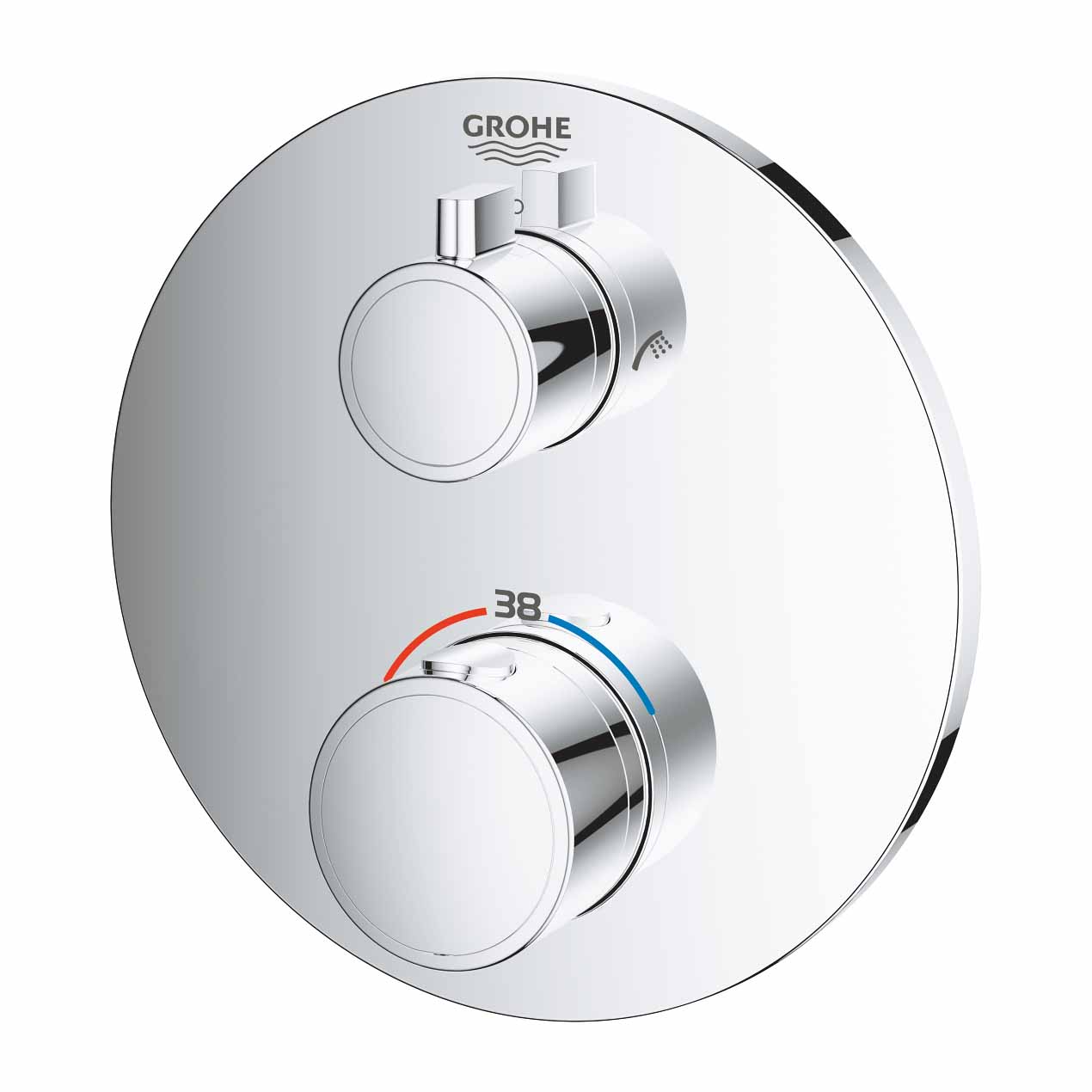 Van nhiệt độ kèm chuyển hướng 2 đường Grohtherm GROHE 24077000 - Ảnh 4