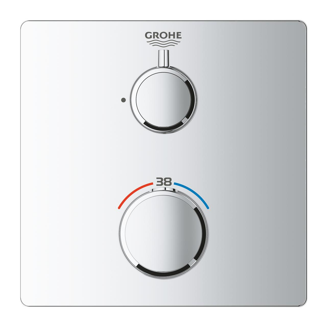 Van nhiệt độ kèm van khóa Grohtherm GROHE 24078000 - Ảnh 4
