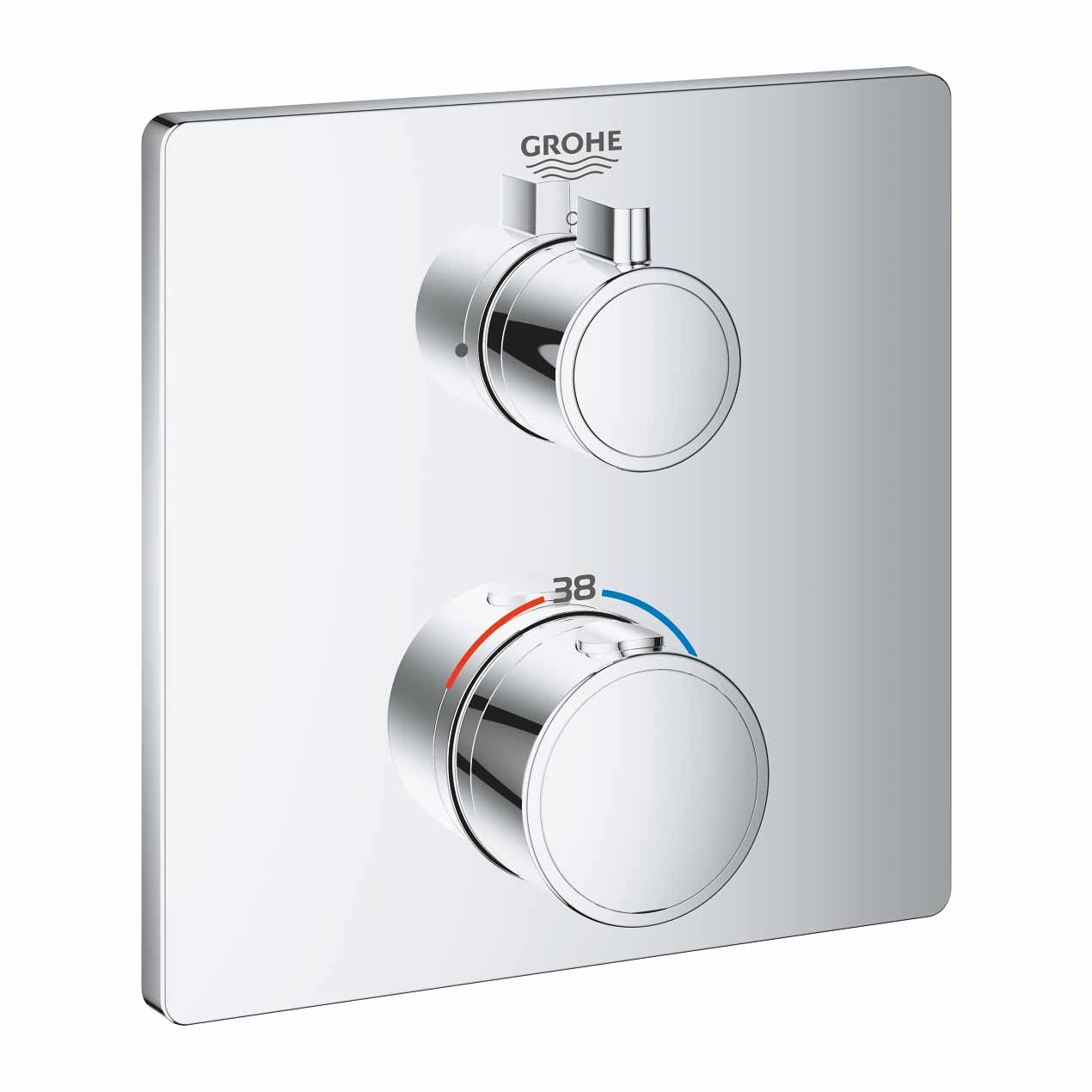 Van nhiệt độ kèm van khóa Grohtherm GROHE 24078000 - Ảnh 2