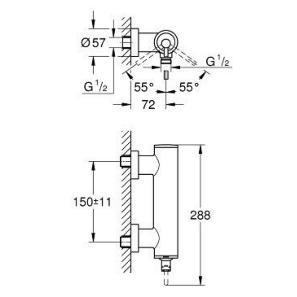 Củ sen tắm nóng lạnh Atrio GROHE 24366000 - Ảnh 3