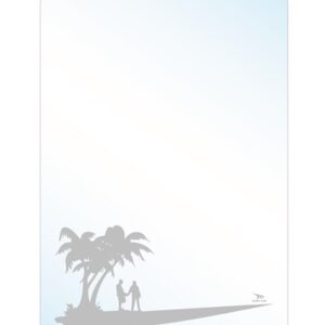 Gương soi bo góc hoa văn Hoàng Thiện HT 9960