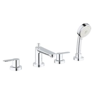 Vòi bồn tắm 4 lỗ nóng lạnh kèm tay sen BauEdge GROHE 2512000A