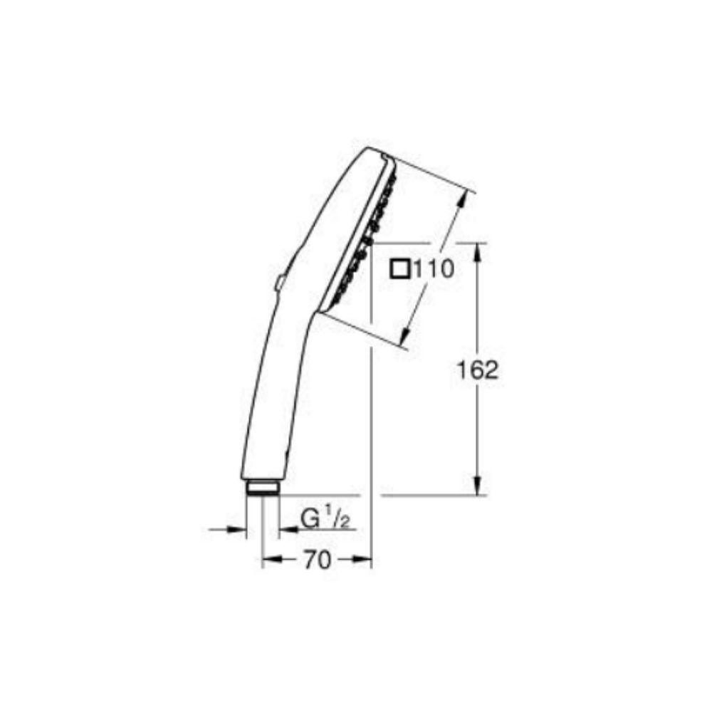 Tay sen tắm 2 chế độ Tempesta Cube 110 GROHE 27571003 - Ảnh 3