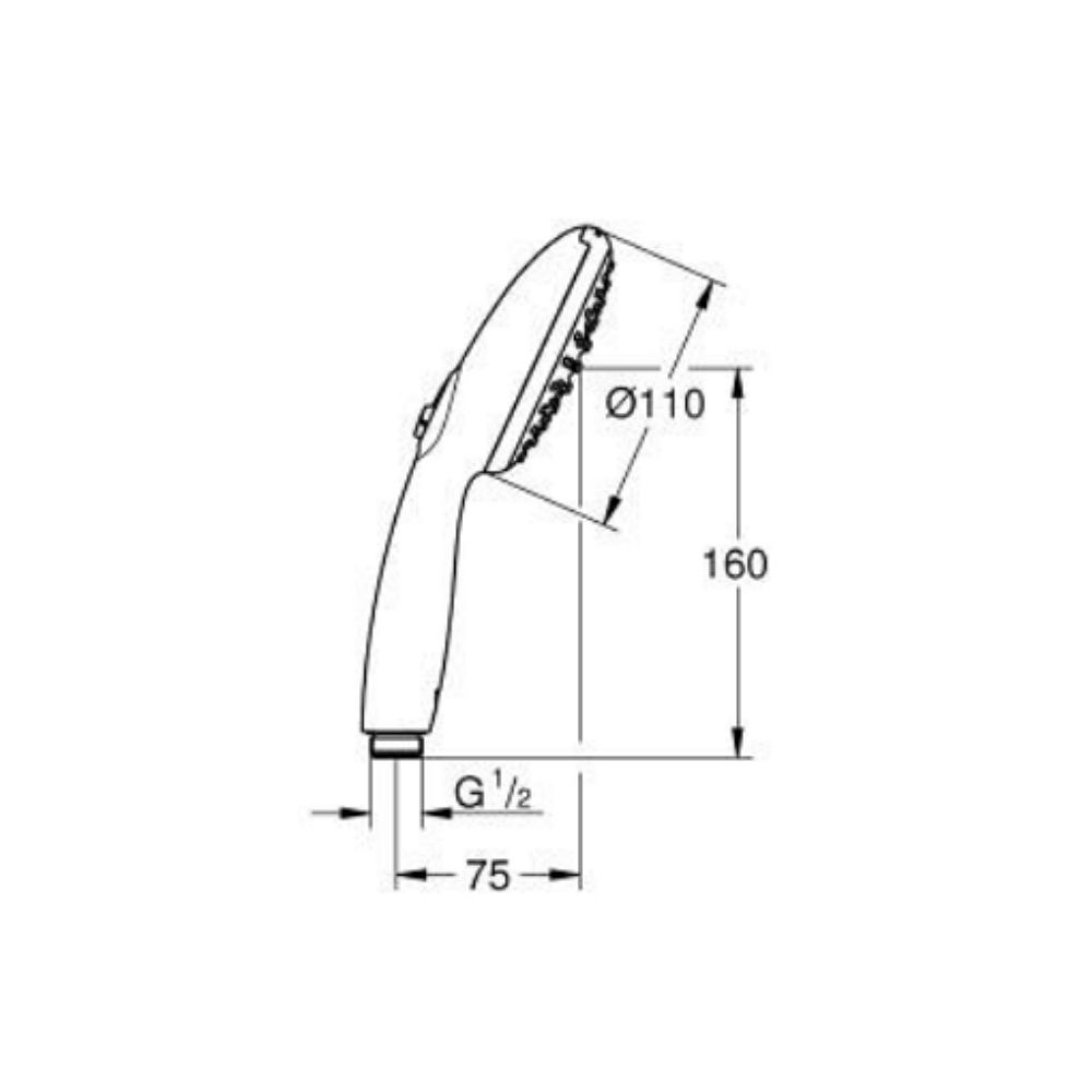 Tay sen tắm 2 chế độ Tempesta 110 GROHE 27597003 - Ảnh 3